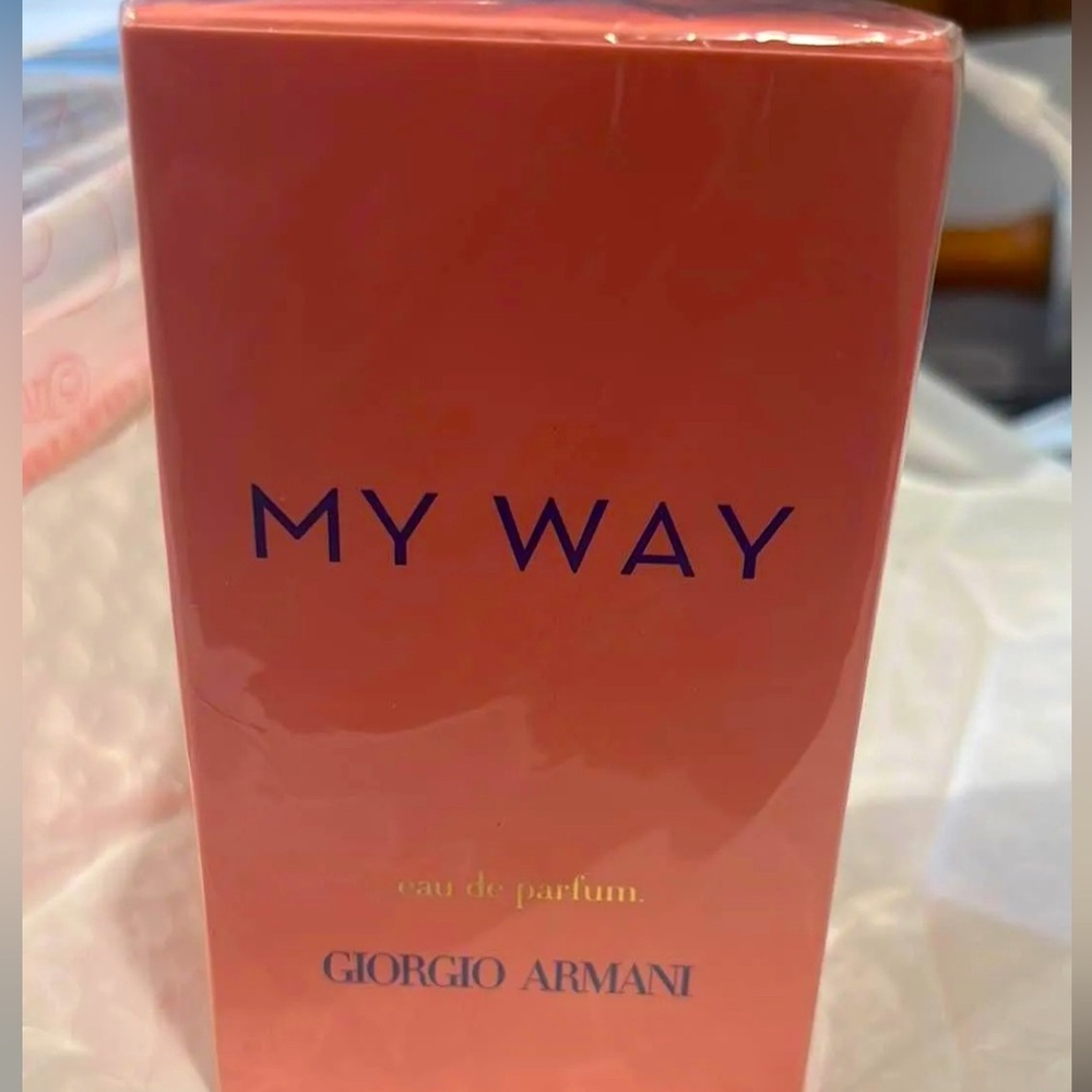 Giorgio Armani My Way Perfume in Coral and Blue